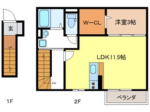 Ｄ－ＲｏｏｍＭ’ｓの物件間取画像